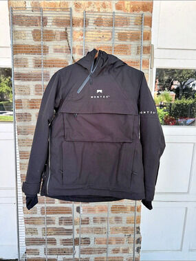 Anorak Ski Jacket Women's Black Size XS